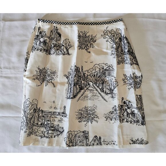 Harris Wallace New York Women's 100% Silk Mini Skirt Size 8 - Picture 5 of 11